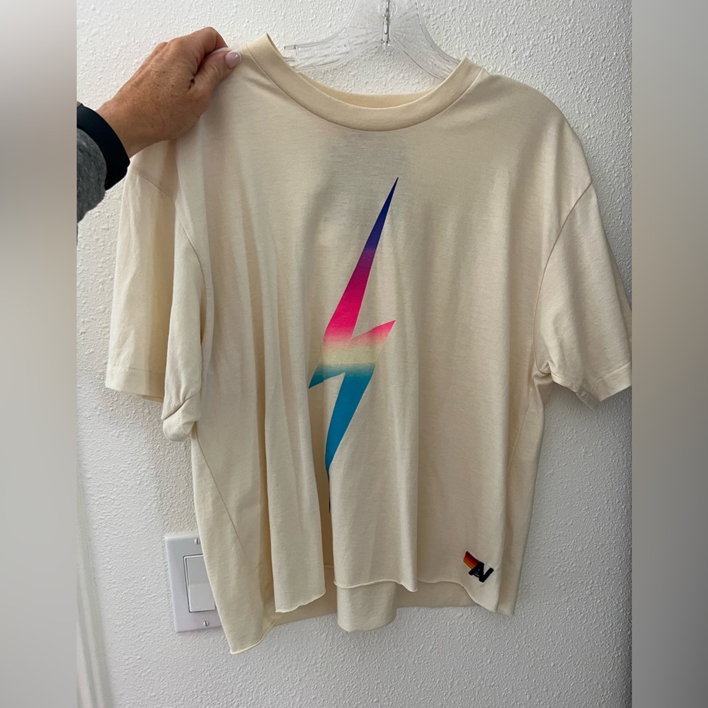 Aviator Nation Boyfriend Cropped Tee
